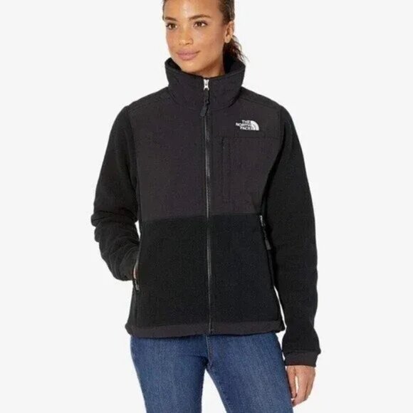 The  North Face Denali Jacket Womens XL Black Fleece Softshell Polartec - Picture 1 of 7